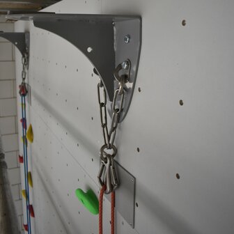 autobelay wandsteun t.b.v. ophangen autobelays &ndash; grijs