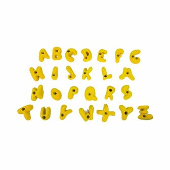 klimgrepen serie alfabet, set van 26 - Rood