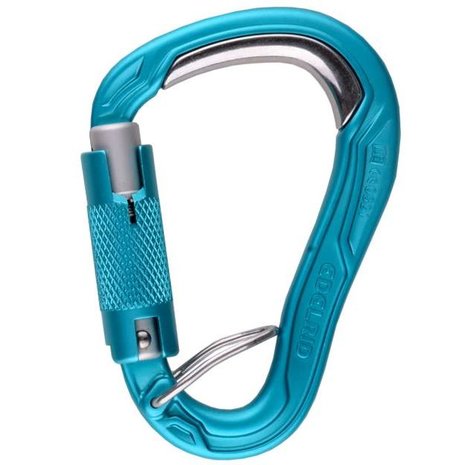 zekerapparaat belay kit – edelrid – jul2 inclusief hms karabiner – grijs/groen en blauw