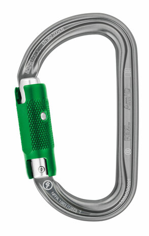 karabiner – petzl Am'D – pin-lock – groen 