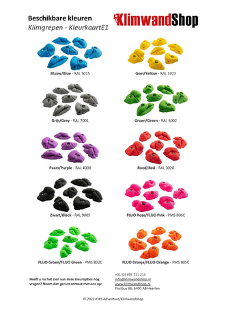 klimgrepen serie smiley, set van 1 - Rood