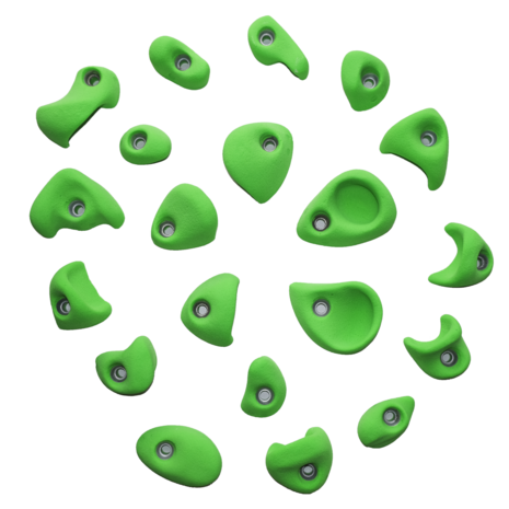 klimgrepen serie to-ma-toes – maat m – set van 20 – Fluo groen