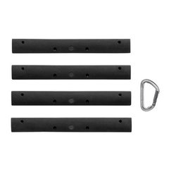 trainingsklimgrepen campus holds – crimps / edges / jugs – set van 4 – zwart