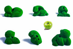 klimwand beestjes: serie forest friends – maat m – set van 6 – in diverse kleuren