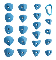 klimgrepen serie fun – maat m – set van 20 – diverse kleuren