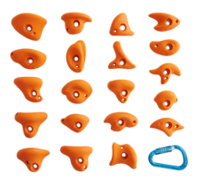 klimgrepen serie junior - set van 20 - Diverse kleuren