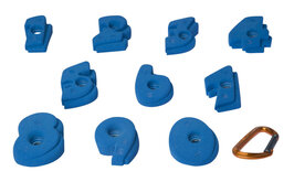 cijfer klimgrepen – maat m –  set van 10 – Diverse Kleuren