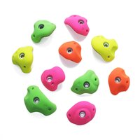 klimgrepen serie fun assorti kleur – maat m – set van 10 – fluo roze, groen, oranje en geel