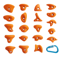 klimgrepen serie junior - set van 20 - Diverse kleuren