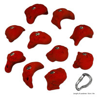 Klimgrepen serie Arachna - Maat M - Set van 10 - Diverse kleuren